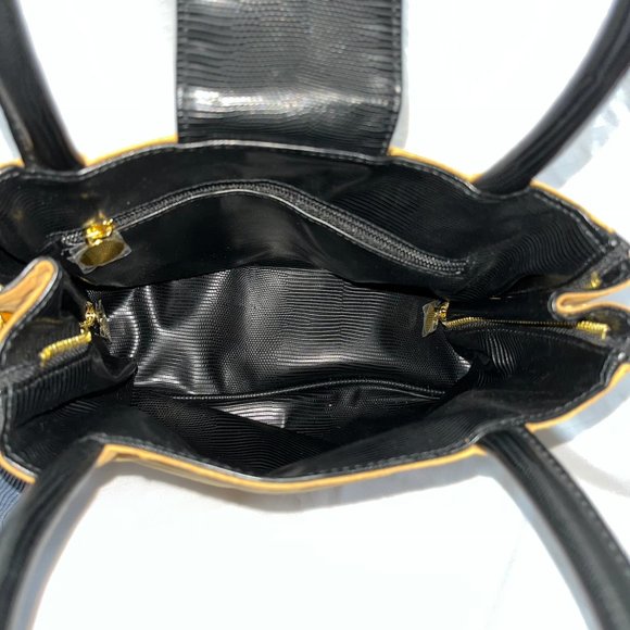 Reversible Laila Geir Ness Norwegian Purse Handbag Faux Reptile Leather - Picture 5 of 5